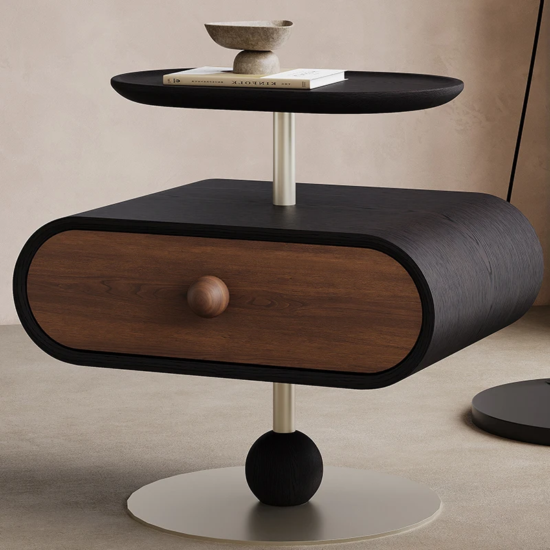 غرفة المعيشة على طراز العصور الوسطى، خزانة جانبية مخصصة لغرفة النوم، طاولة بجانب السرير #4