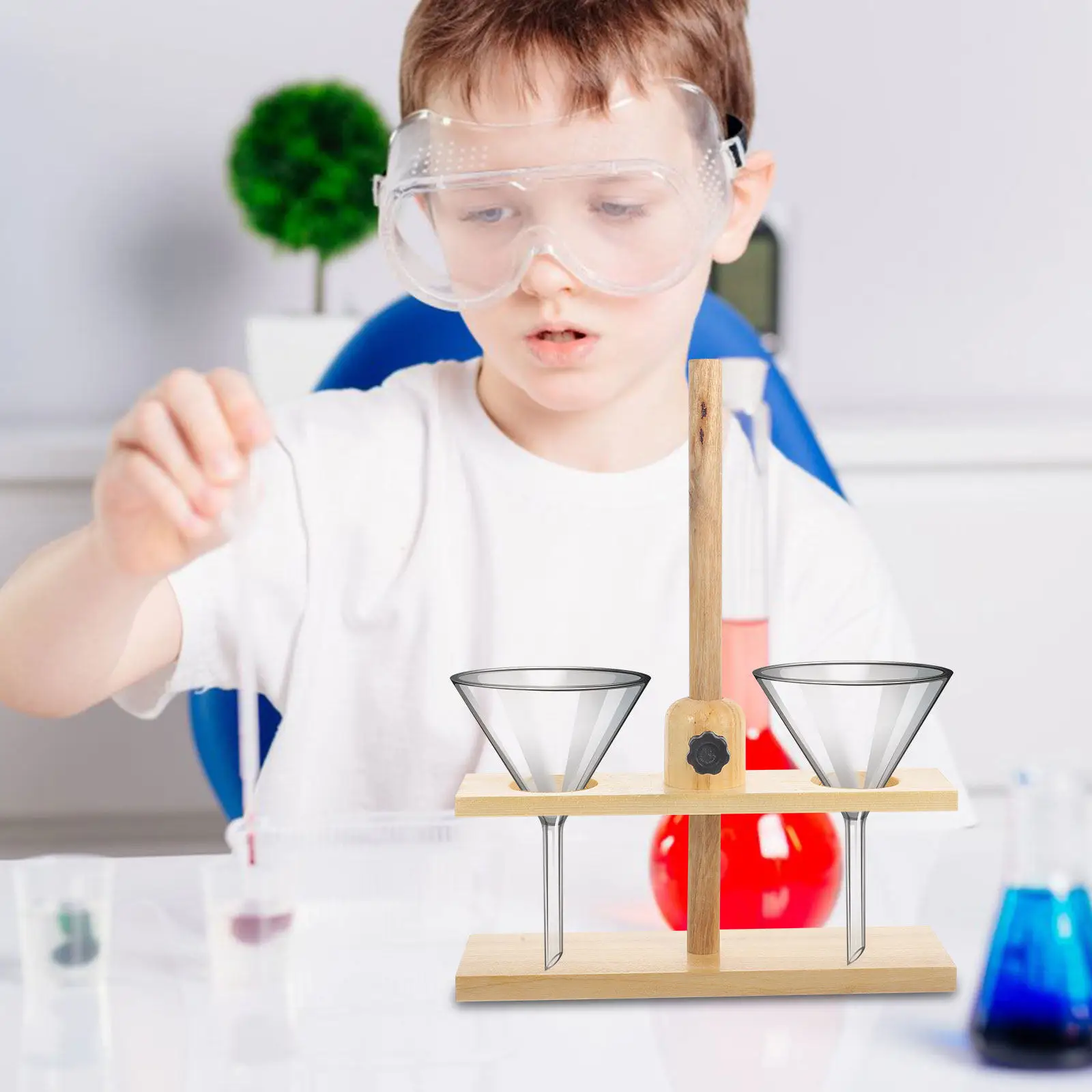 1pc Laboratory Stand Funnel Support Premium Durable Detachable Experiment Equipment For Schools Factories Lab view 4