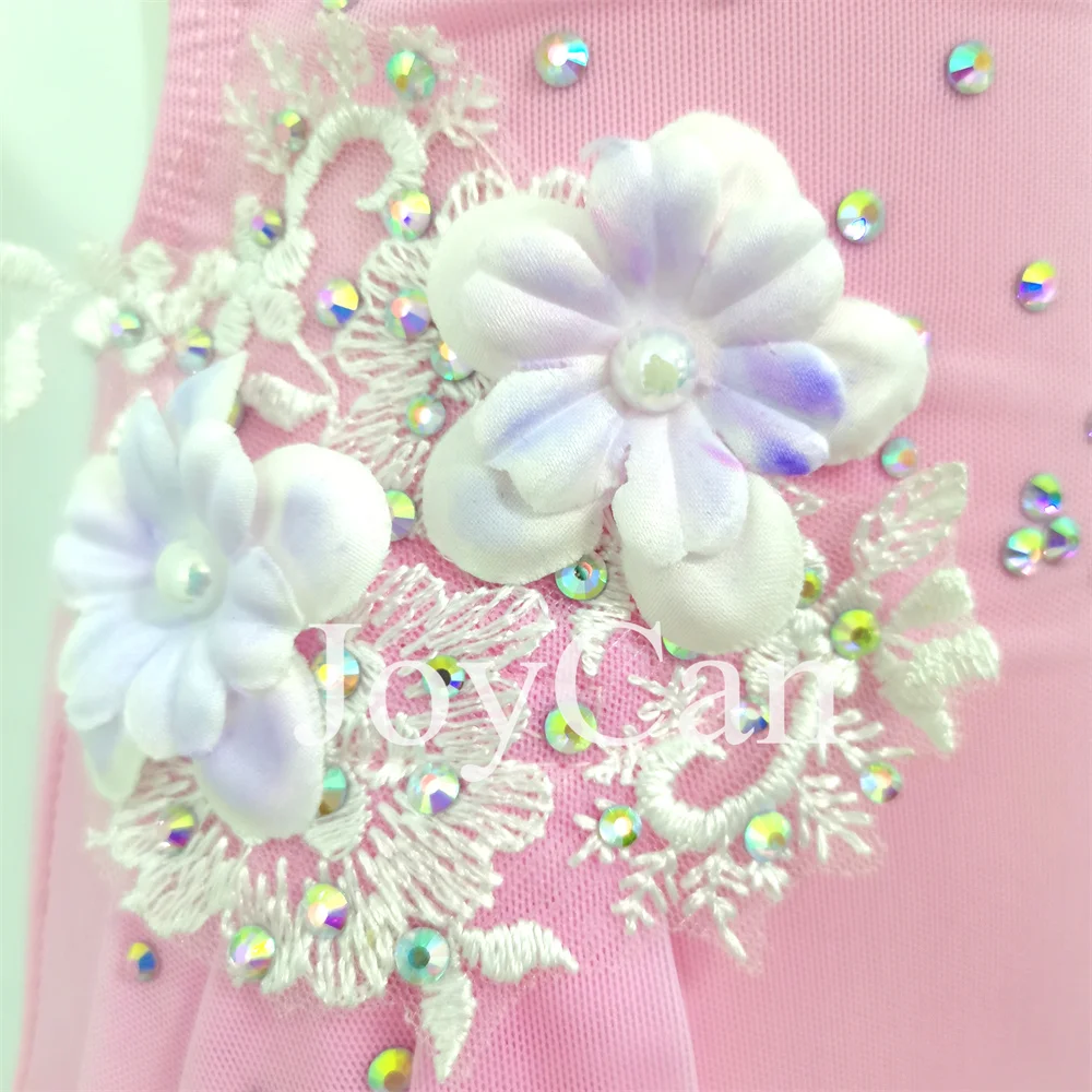 JoyCan vestido de baile lírico para niña, traje de baile de Jazz rosa, ropa de Pole Dancing, entrenamiento de rendimiento