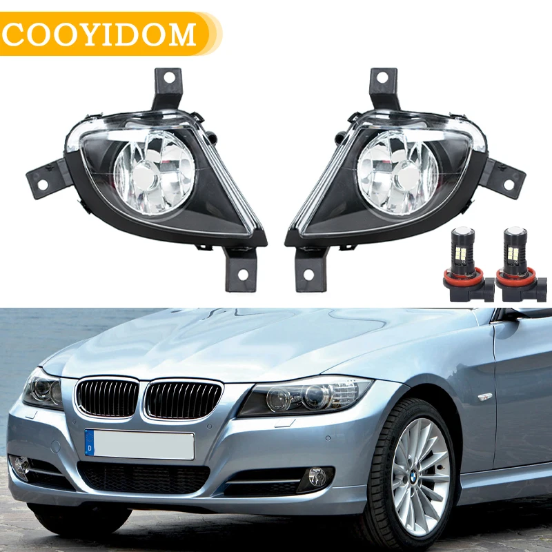 Car Front Bumper Fog Lamp Driving Light For BMW E90 E91 328i 335i 2009 2010 2011 Assembly Headlight 63177199893 63177199894