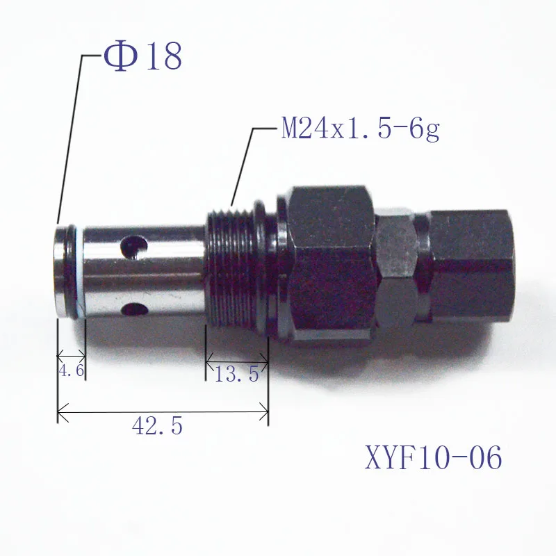 Thread insertion pilot relief valve XYF10-06