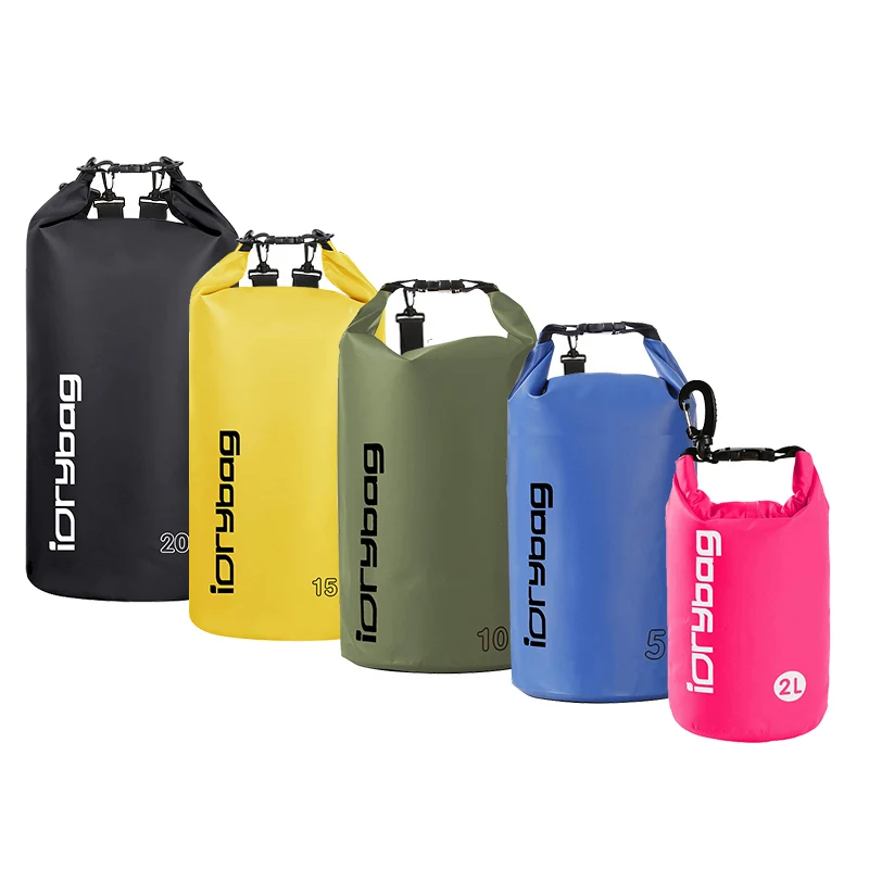 

IDrybag Waterproof Dry Bag for Women Men 5L/10L/15L Dry Bags Waterproof Backpack for Kayaking Boating Camping Hiking Canyoning