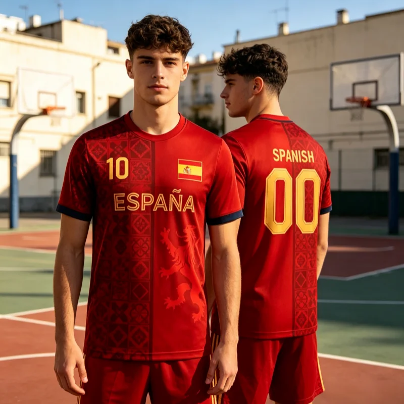 2026 New Spain Soccer Jersey Football Shirt Spain Soccer Jersey Game Day Gift Family Matching