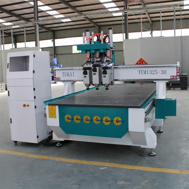 TEM1325-3H Stl Modele 3D CNC Router Maszyny do obróbki drewna do produkcji drzwi do szafek kuchennych z drewna