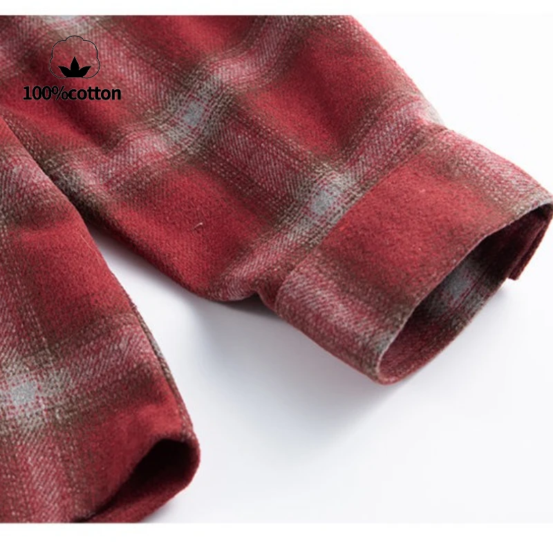 アメリカンヴィンテージチェック柄フード付きシャツジャケット、男性と女性用、ミッドレングスのリラックスフィットカジュアルアウターウェア、春/秋用