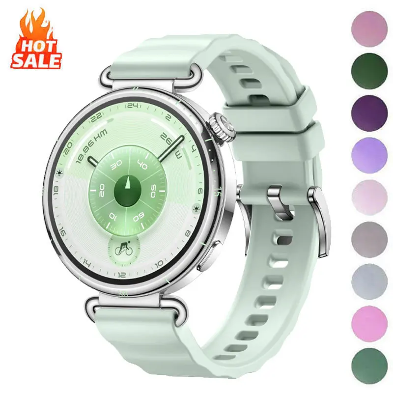 Cinturino in silicone da 18 mm per Huawei Watch GT6 41mm cinturino sportivo morbido per HUAWEI Watch GT4 GT5 41mm/GT5 Pro 42mm cinturino braccialetto