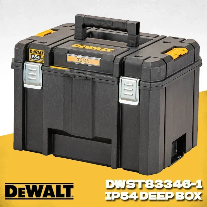 Dewalt Dwst833461 Caixa Profunda Tstak 2.0 Grande Caixa Capacidade de Carga Heavy Duty Portátil Cabo de Armazenamento de Broca sem Fio Dwst83346-123