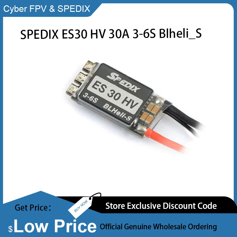 4PCS SPEDIX ES30 HV 30A 3-6S Blheli_S Brushless ESC for FPV Racing Drone Quadcopter MultiRotor RC Models Toys Spare RC Parts