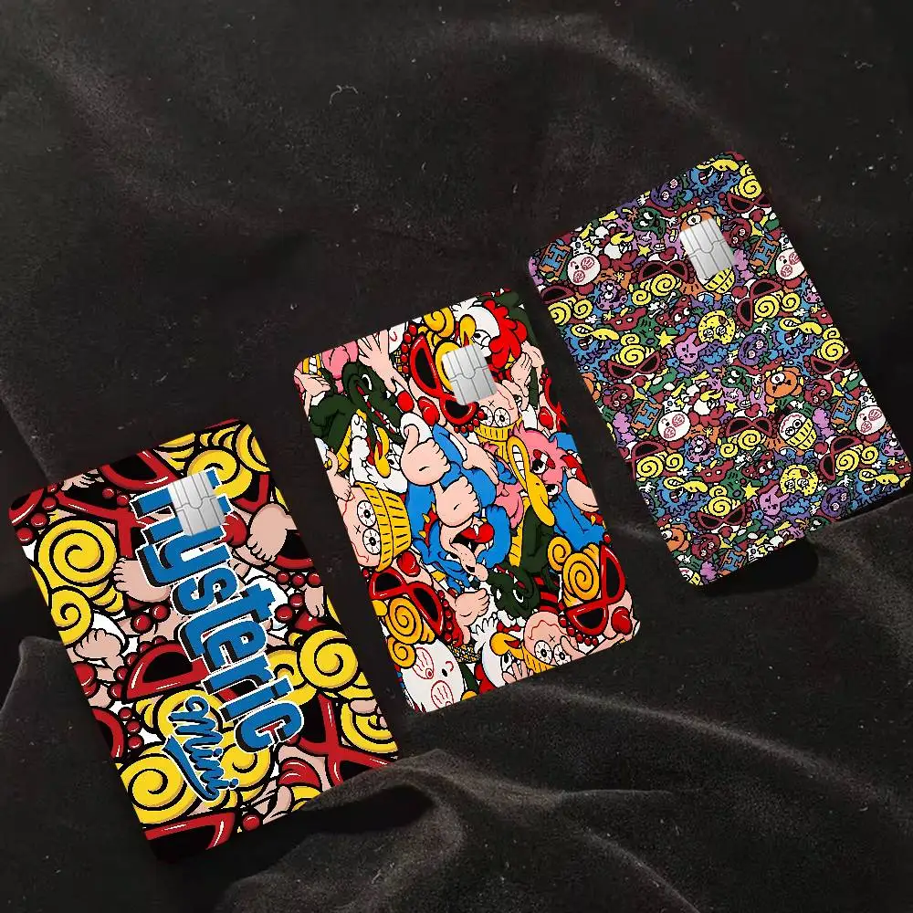 Japan Fashion H-Hysteric M-Mini Diy Credit Debit Card Sticker Party Sticker Decoration Waterproof Small Chip Card Skin Sticker