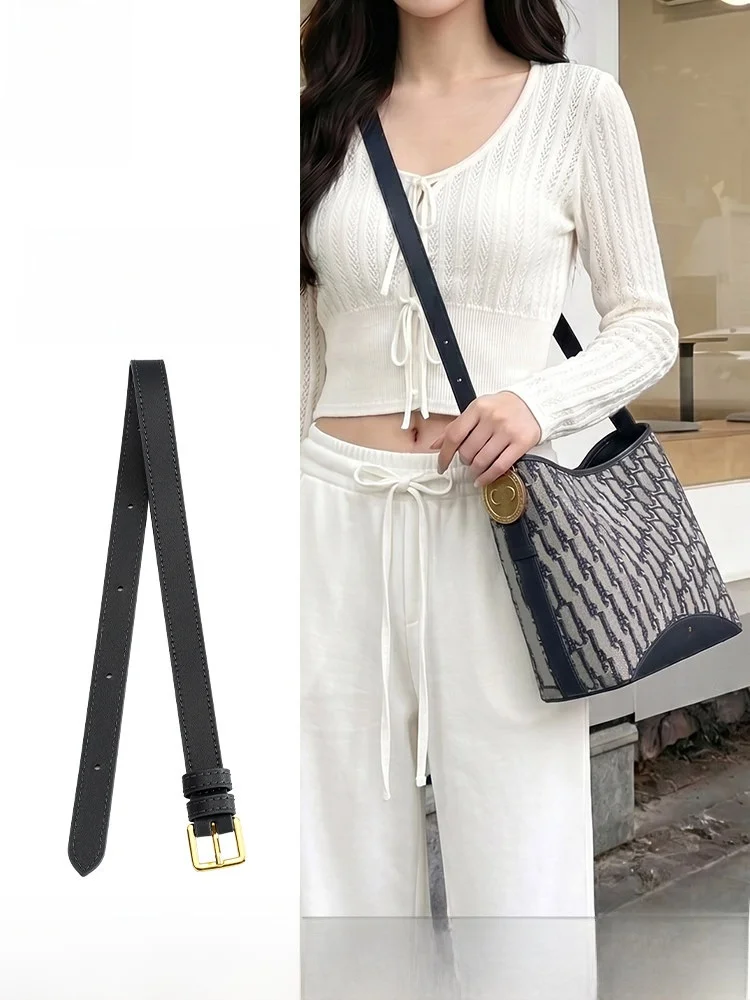 Extended Shoulder Strap for Diore Medaillon Bucket Bag Long Blue Crossbody Bag Strap Accessories Women's Fashion Simple Style