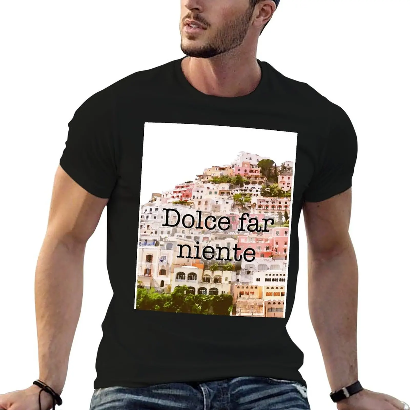 

Dolce far niente in beautiful Positano :) T-Shirt heavyweights vintage vintage t shirt men