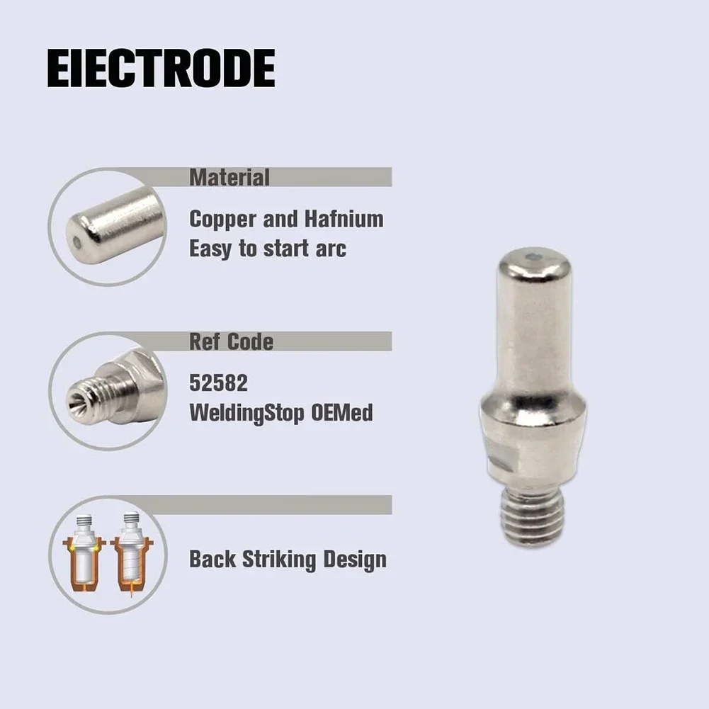 Cutting Torch Tips Electrode Shield Cap Consumables For IPTM-60 For PT40 Original Specifications Perfect Matching