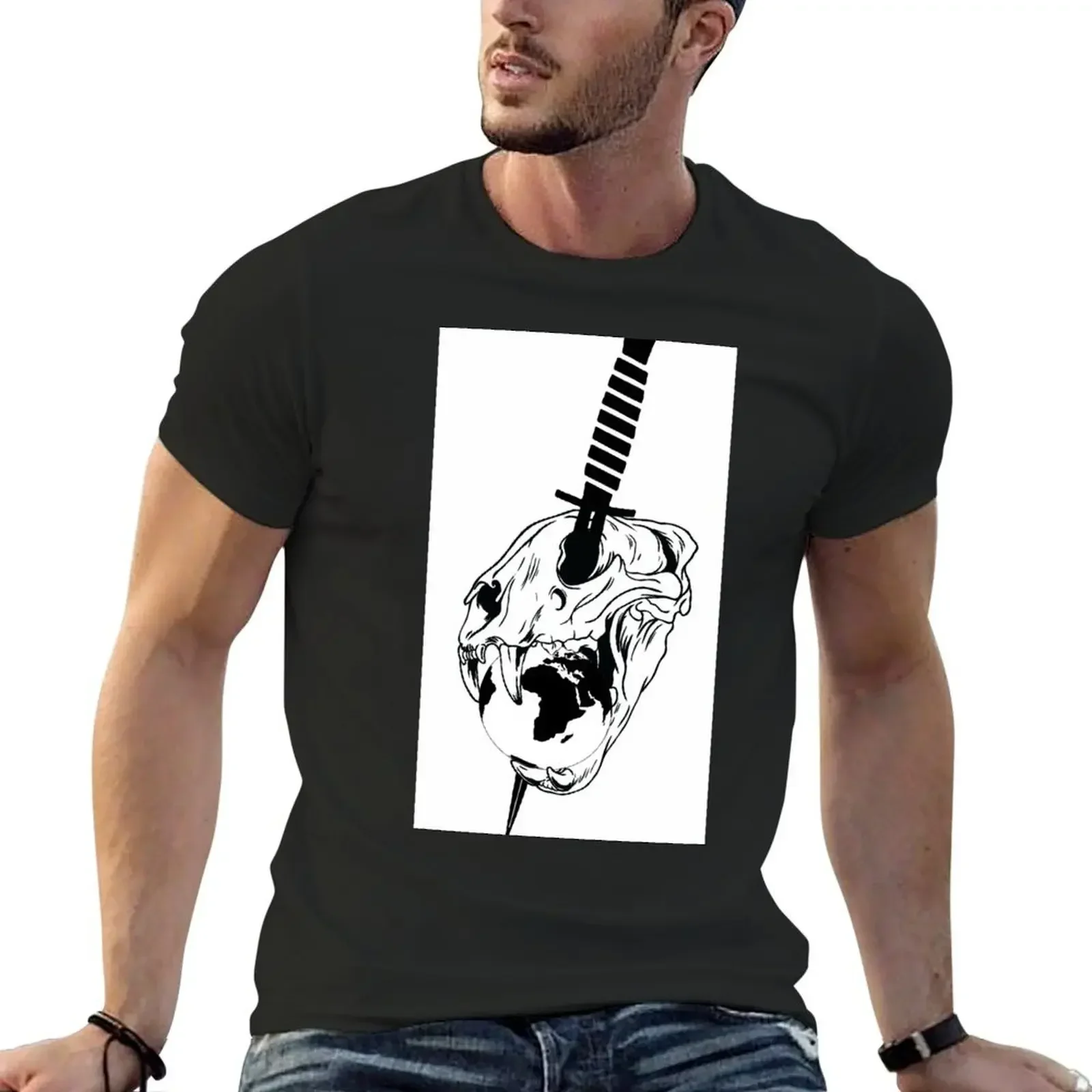 

Dagger Company Lion Skull T-Shirt vintage t shirts boys whites summer tops quick-drying mens t shirts casual stylish