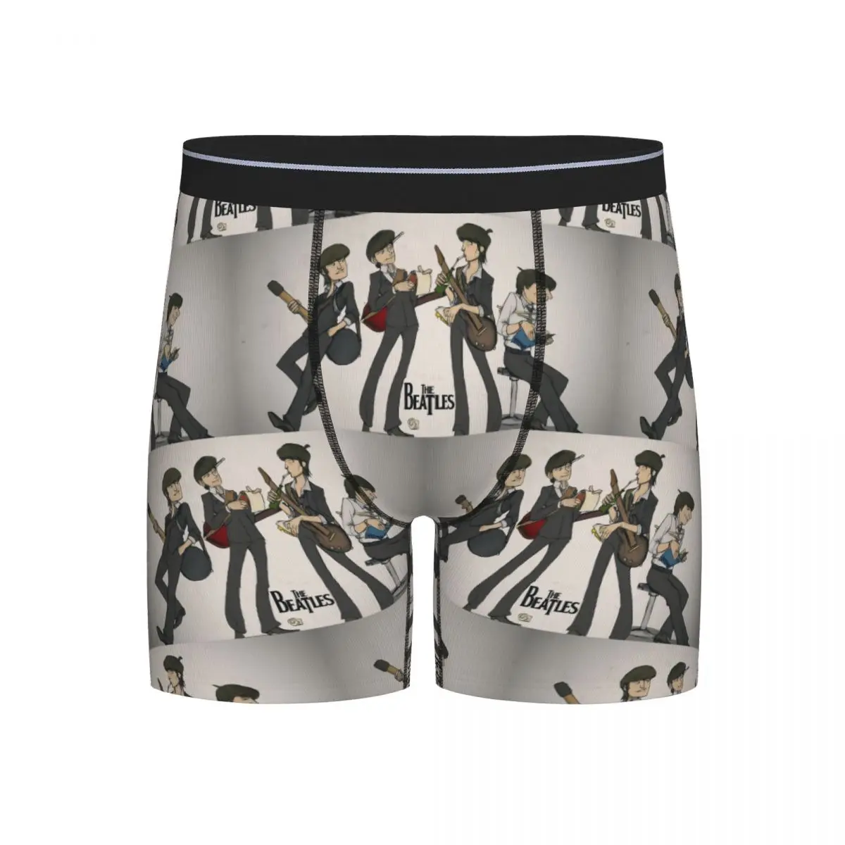 

Длинные трусы-боксеры, шорты Harajuku The Beatle Memebers, художественные трусы, мужское удобное нижнее белье для Homme, мужской подарок бойфренду