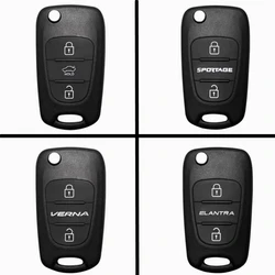 XIEAILI OEM Key Case Flip Folding Key Shell For Hyundai Sonata Elantra I30 IX35 Verna For Kia K5 K2 Sportage Sportage R