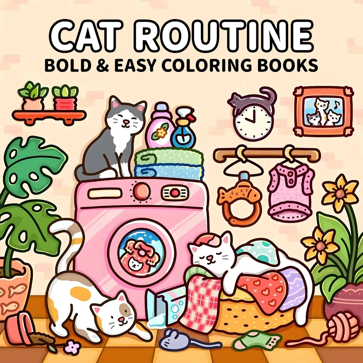 Adult Coloring Book Unique Cat-Themed Picture Book for Relaxation Upgraded Paper for Comfortable Coloring Perfect Gift Friend