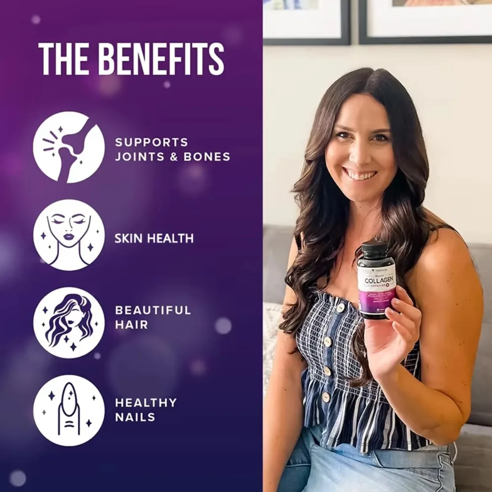 Multi Collagen for Women and Men - Hydrolyzed Collagen Peptides with Vitamin C and Hyaluronic Acid