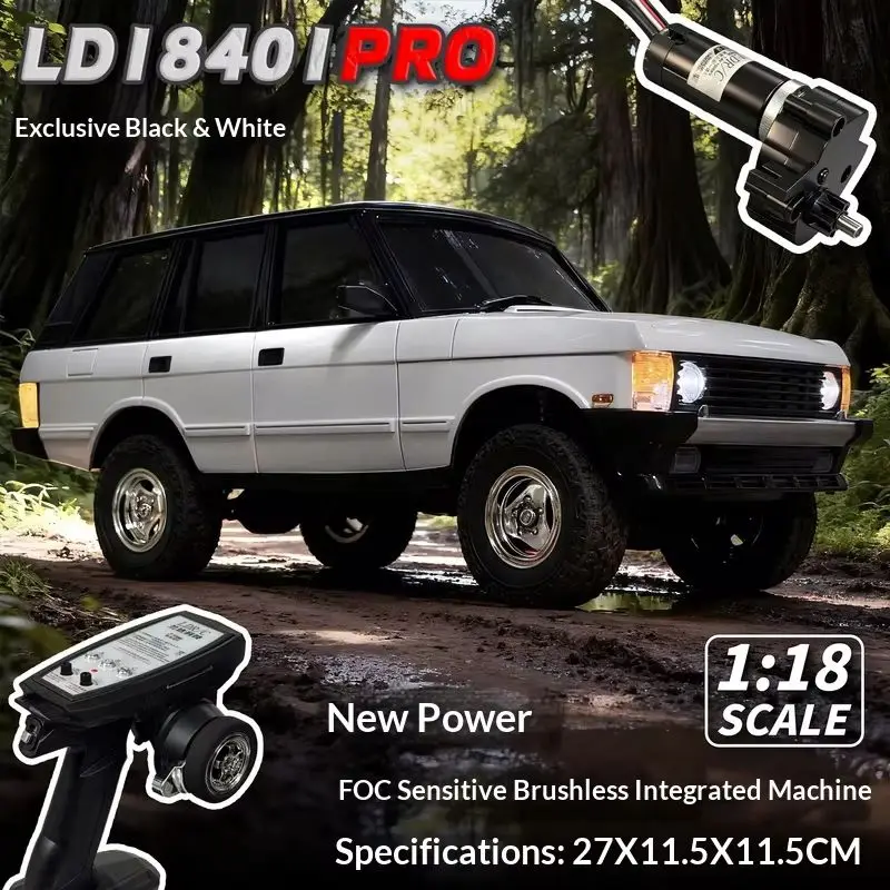 

1/18 RC Car Rc Crawler LD18401Pro Brushless Full Metal Driveshaft Proportional Steering Realistic Light System Oil Shock Absorbe