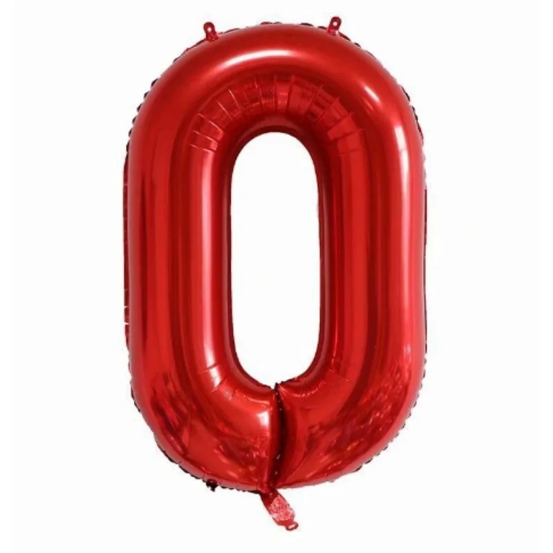 Disney 40 inch red numeral slim body American version birthday party decoration floating balloon