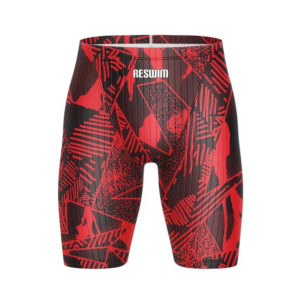 New Mens Print Swim Jammer Shorts Endurance Athletic Training costume da bagno Racing costume da bagno ragazzi nuoto Jammers costume da bagno