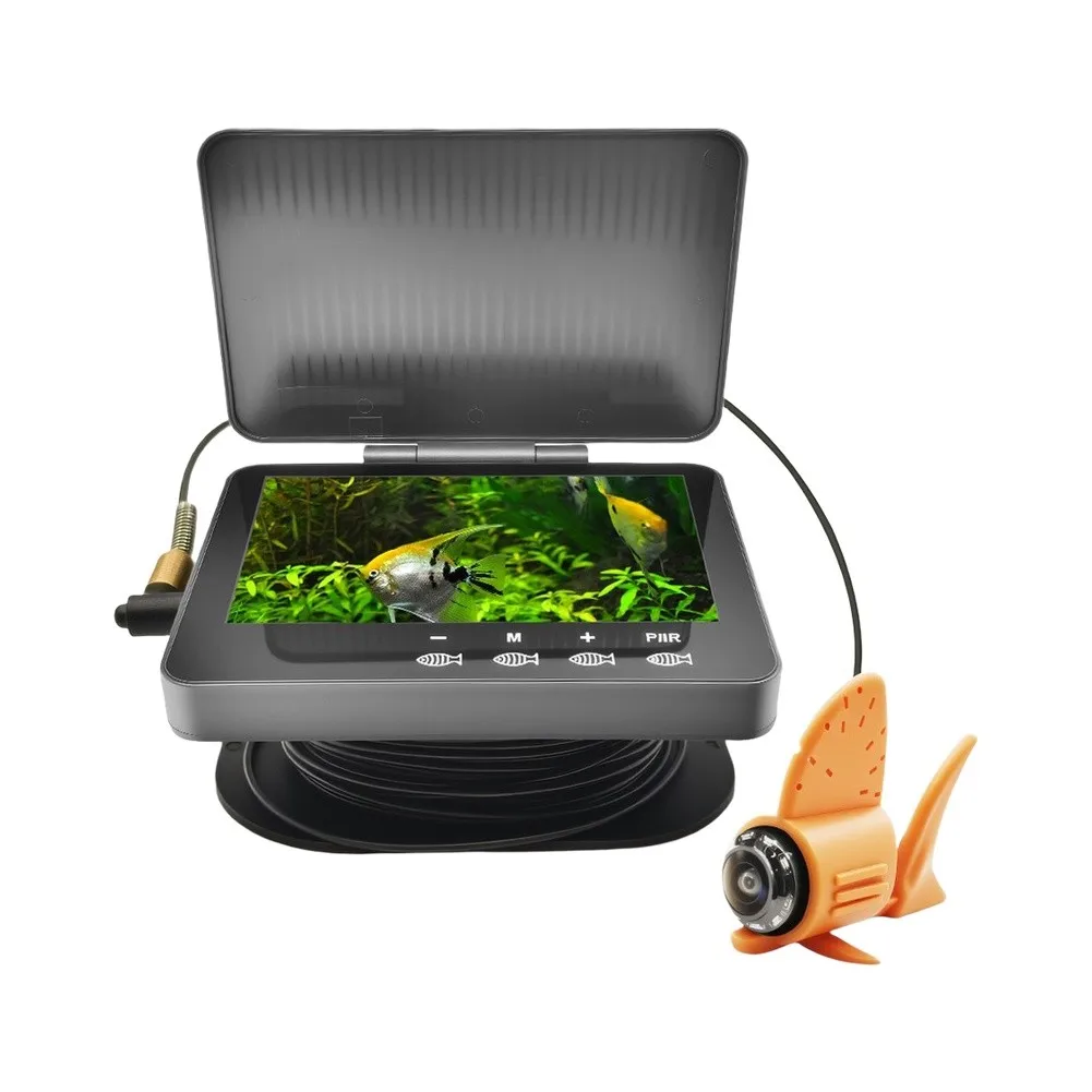 4.3 inch Underwater Fishing Camera System with Touchscreen Display 15m Cable and Precision Focus for Clear Submerged View