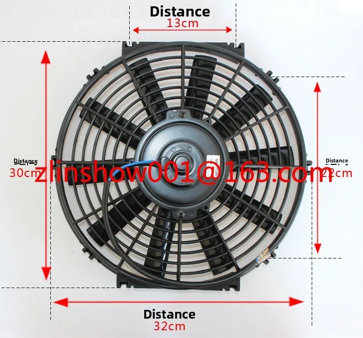 

Электронный вентилятор 12-дюймовый электронный 12v24v автомобильный кондиционер вентилятор резервуар для воды охлаждение переустановленное