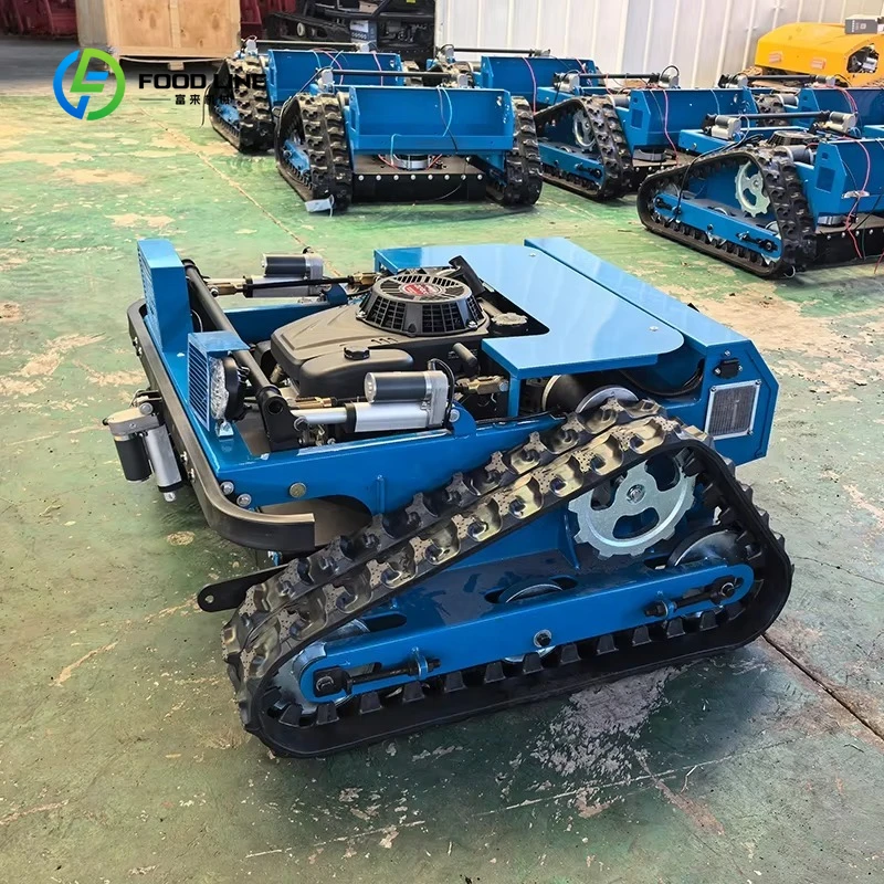 Customized Hot-selling Remote-controlled Tracked Lawn Mower, Garden and Dry Grass Clearing Mower, Self-propelled Lawn Mower