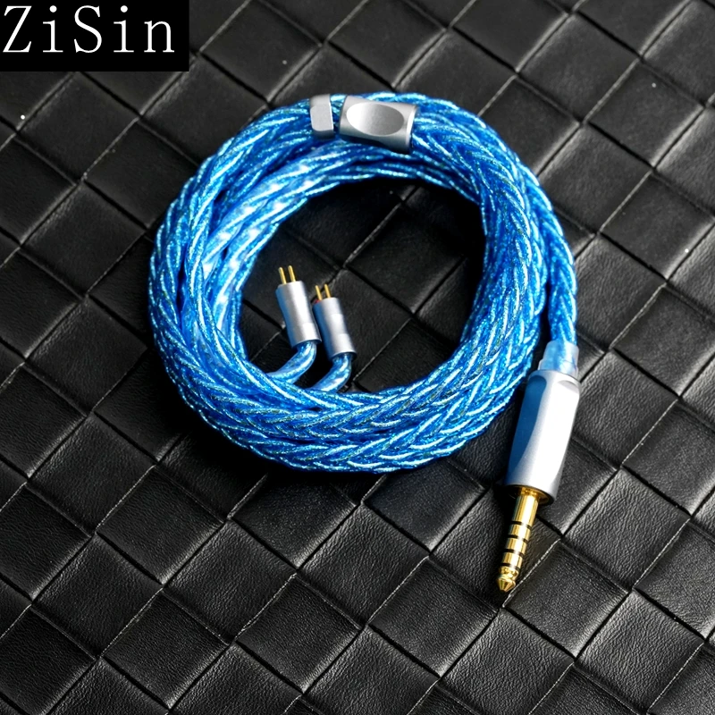 Cavo di aggiornamento HiFi per cuffie intrauricolari ZiSin Deluxe in edizione limitata nel tempo con MMCX bilanciato IE900/4,4 mm da 3,5 mm per MK4 Legacy2