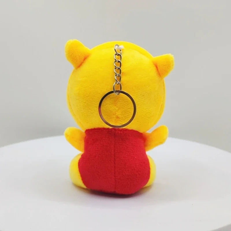 10cm Winnie Stitch Eeyore Piglet Tigger juguete de peluche mochila colgante llaveros de dibujos animados Anime juguete de peluche muñeco de peluche regalos para niños