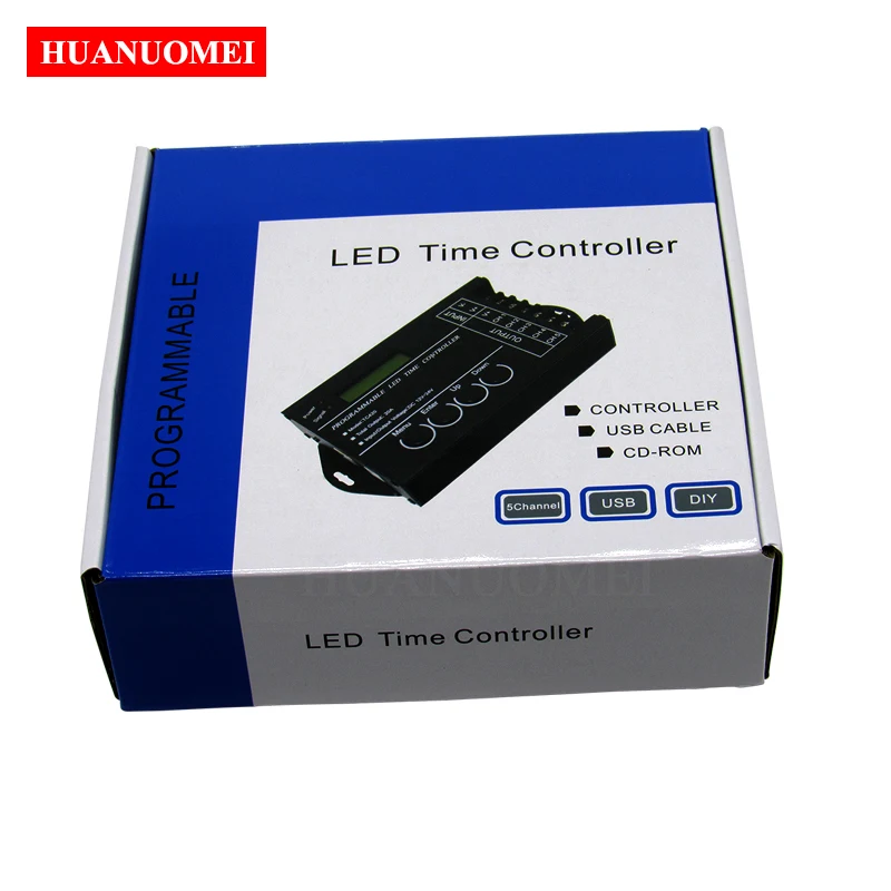 TC420 TC421 للبرمجة LED الوقت تحكم حوض السمك الإضاءة الموقت TC420 باهتة DC5V-24V AC90-240V واي فاي 5 قناة الإخراج