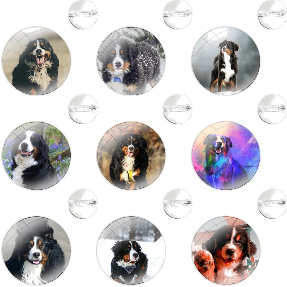 Badge Brooch Pin Accessories For Clothes Backpack Decoration gift Animal Bernese Mountain Dog