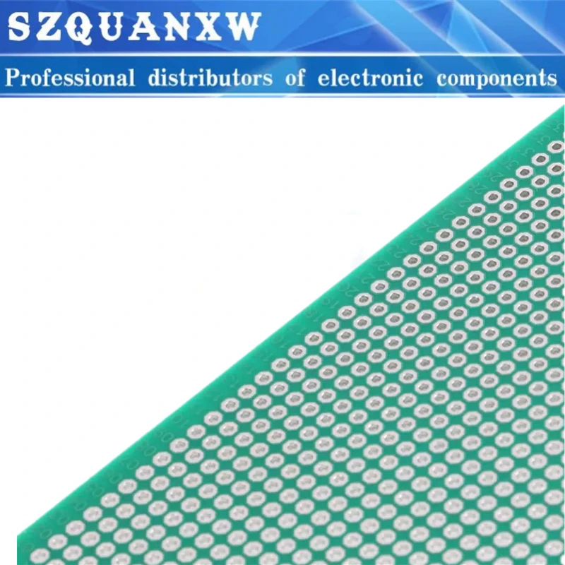 2 uds 9x15cm Universal doble cara fibra de vidrio verde PCB agujero paso 2,54mm placa de pruebas sin soldadura 9*15cm prototipo de placa de pan