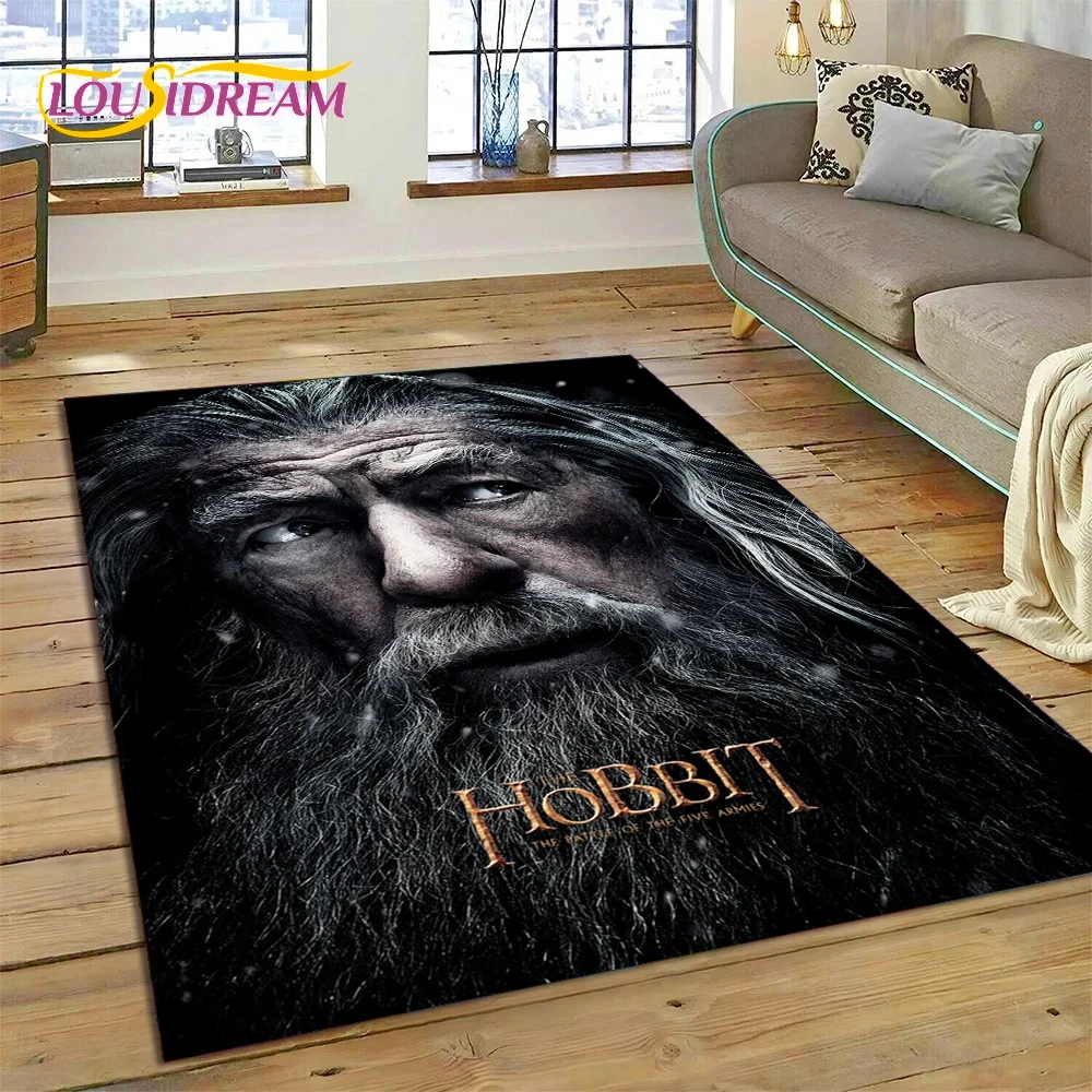 L-Lord of The Rings H-Hobbit Movie  Carpet Rug for Bedroom Living Room Home Sofa Decoration,Children Game Large Decor Floor Mat