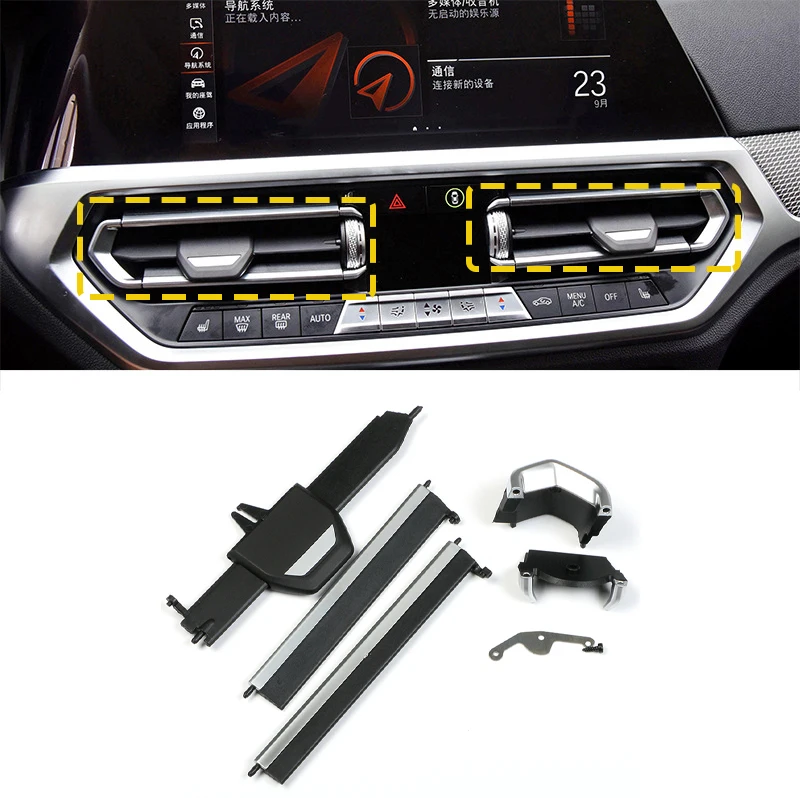 

For BMW G20 G21 G22 G23 G26 G28 G29 G42 G01 G02 Car Front Center Console A/C Air Vent Grille Outlet Clips Air Conditioning Tabs