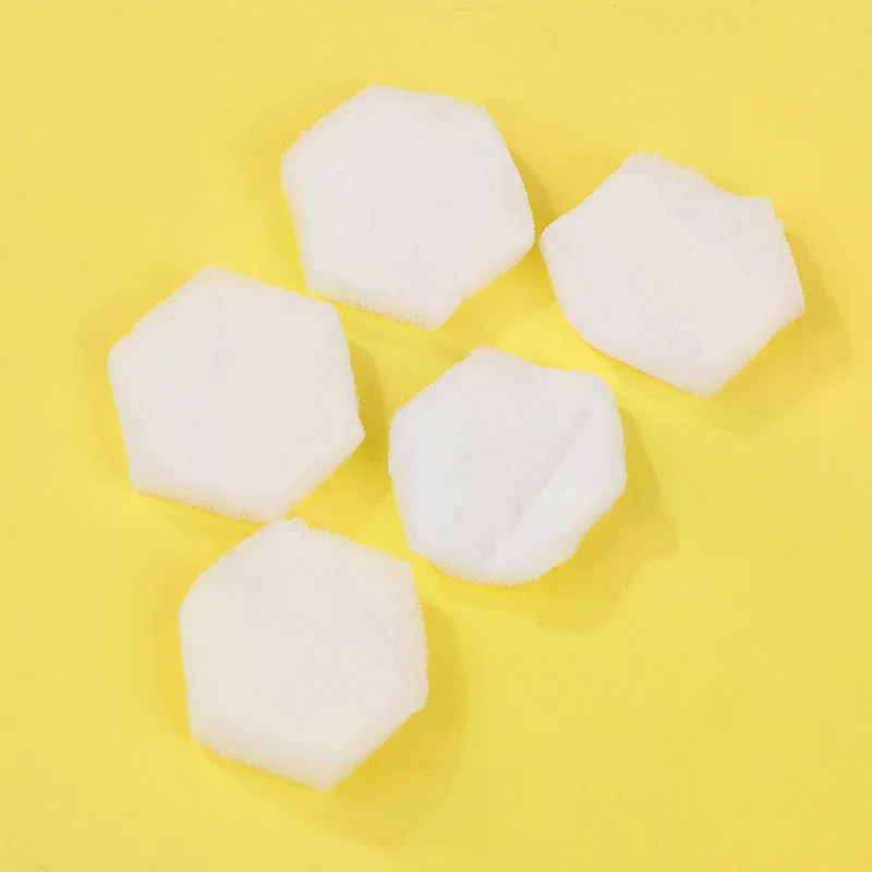 80 stks Schilderen Verwijderen Nagellak Hexagon Nagel Sponzen Buffer Bestanden Kleur Veranderen Nail Art Gel Polish Manicure Gereedschap