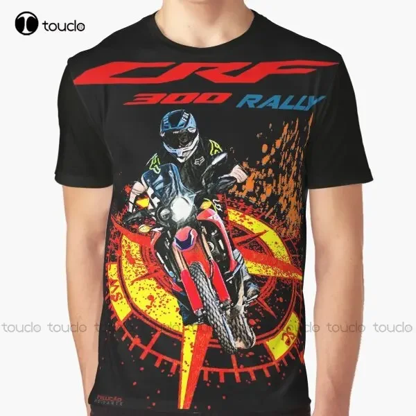 

Crf 300 Rally Splash Windrose Graphic T-Shirt Custom Aldult Teen Unisex Digital Printing Tee Shirts Fashion Tshirt Summer Xs-5Xl