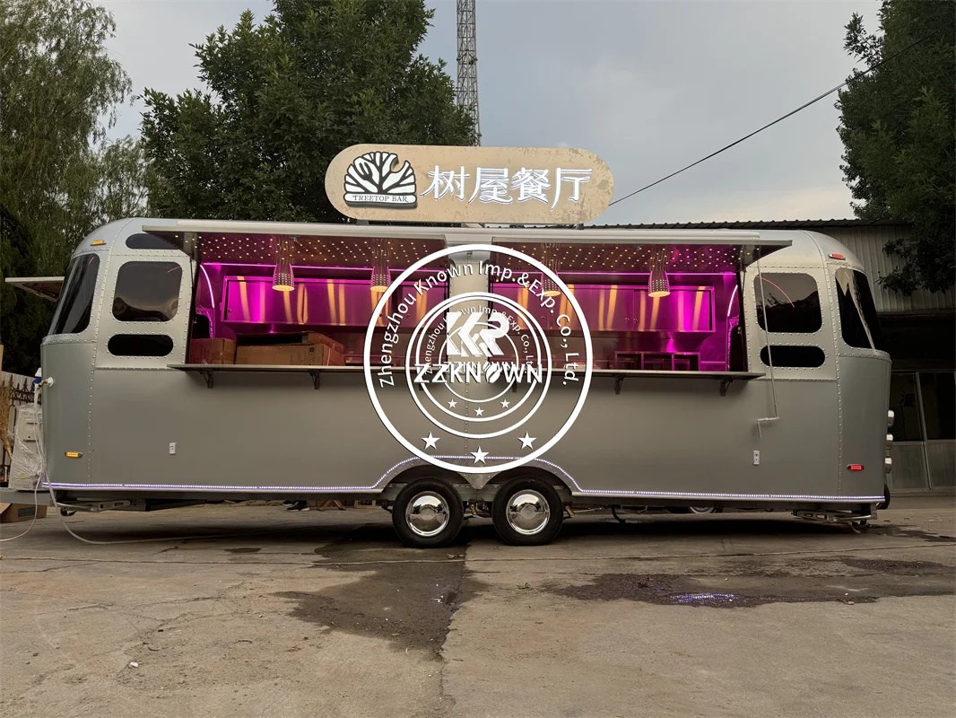 

Concession Fast Food Carts Pizza Truck Mobile Ice Cream Trailer With Full Kitchen Outdoor Coffee Cart for Sale