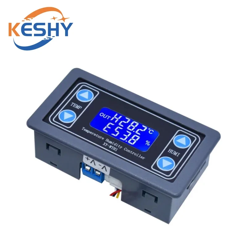 10A Thermostat Digital Temperature Humidity Controller DC 6V-30V Thermal Regulator Thermocouple LCD
