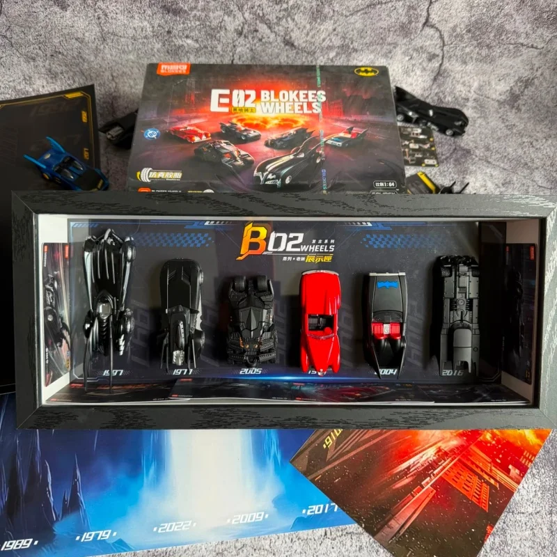 2026 Blokees 1:64 Batman Batmobile E02 Dark Knight 2008 Assembled Car Model Gotham City Collectible Display Toy - view 6