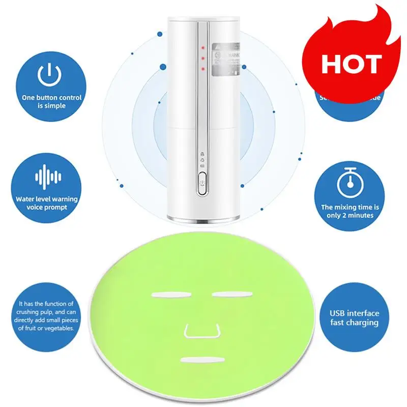 A01V-آلة قناع الفواكه والخضروات الذكية محلية الصنع قناع فاكهة الكولاجين الخضروات الطبيعية أداة تجميل سبا للوجه