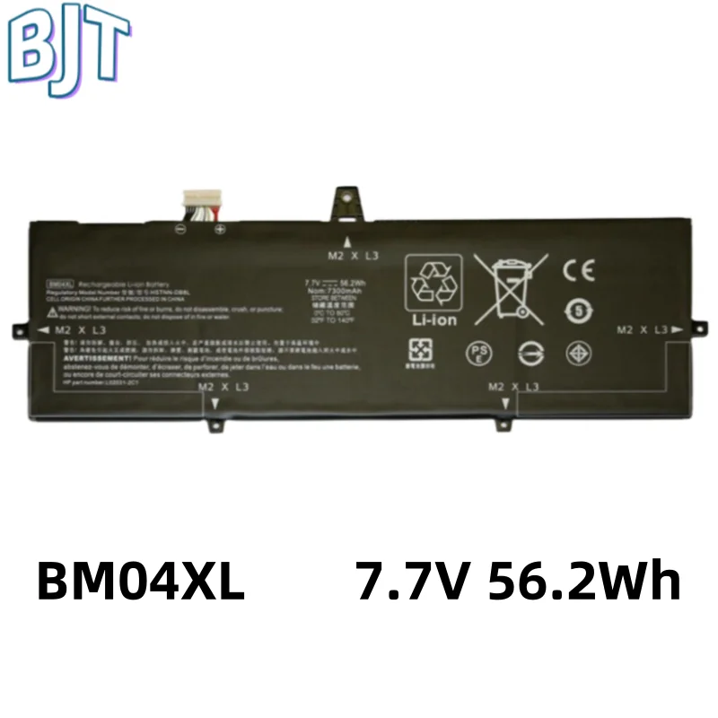 

7.7V 7300mAh 56.2Wh BM04XL Laptop battery For HP EliteBook X360 1030 G3 HSTNN-UB7L HSTNN-DB8L L02478-855 Lithium