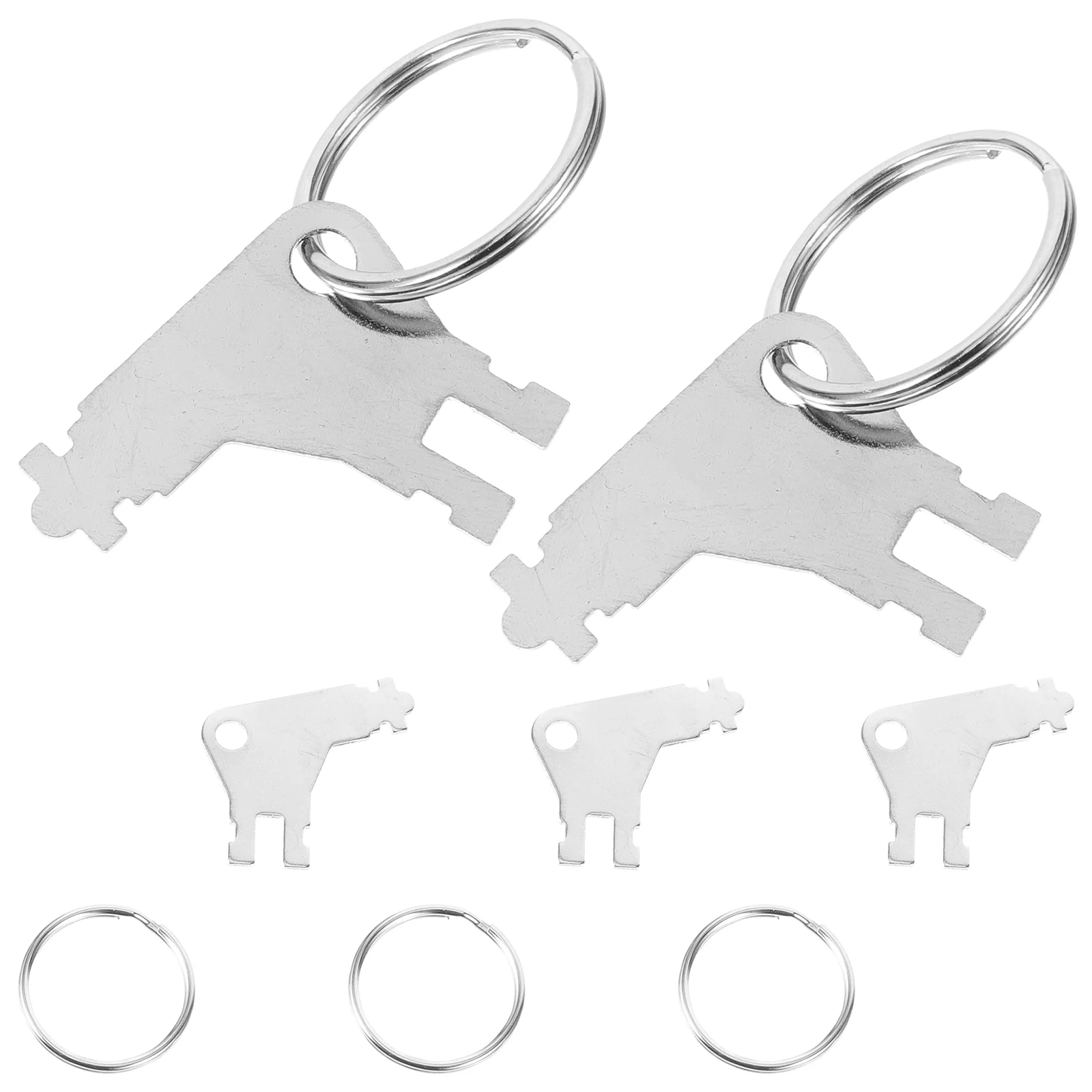 5 Pcs Paper Towel Dispenser Key Universal Toilet Rings Metal 5-pack Commercial Keys Replacement Hand Soap Tissue Auto