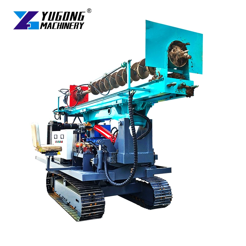 Crawler Solar Pile Driver With Engine & Gear And Remote Control High Efficiency Operator Control For Improved Piling Operations