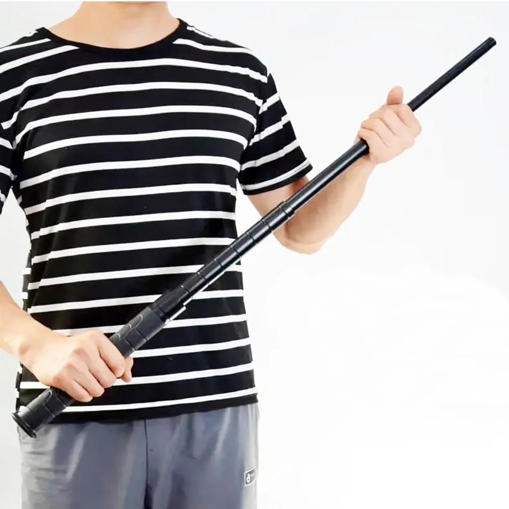 Outdoor mountaineering cane, outdoor folding multifunctional telescopic cane, cane, self-defense dog beating stick