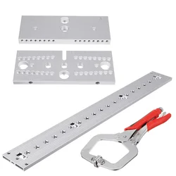 Enjoywood 3 In 1 Plug Jig Houtbewerkingsgat Puncher Boor Positionering Gat Opener Diy Boorgeleider 7/8/10Mm M14 M18