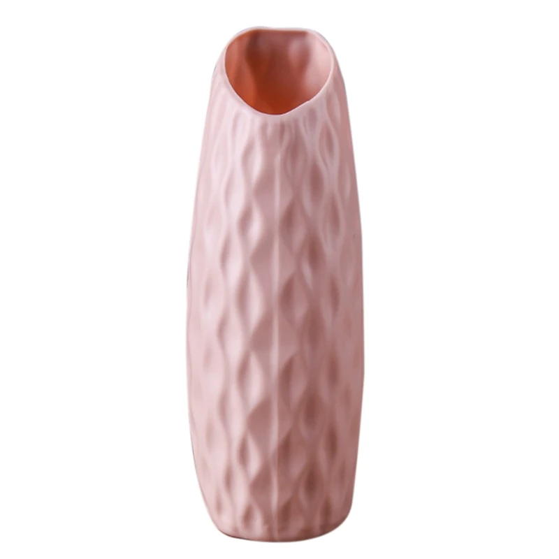 Nordic Plastic Vase Anti-Drop Simple Flower Vase Imitation Ceramic Flower Pot Decoration Home Vase For Home Decor