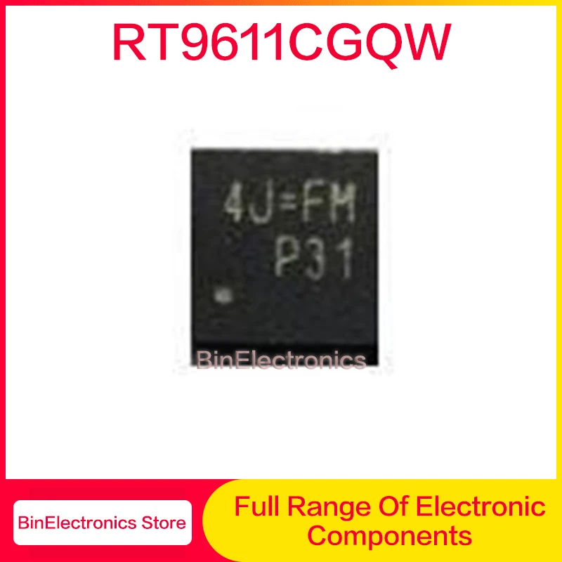 (5-10 Stuk) 100% Nieuwe Rt9611cgqw Rt9611c (4j = Fl 4j = 2n Fj = 2q 4j...) QFN-8 Chipset Gate Driver Ic Chip