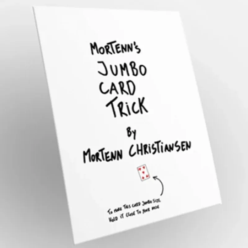 Mortenn's جامبو بطاقة خدعة الساحر المرحلة عن قرب الخدع السحرية أوهام الحيل Mentalism كوميديا بطاقة التنبؤ ماجيا الدعائم