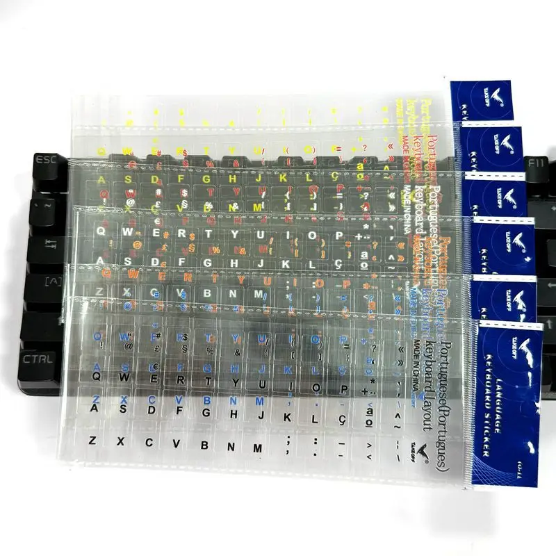 Spanish Transfer Keyboard Stickers Film Removable Letter Local Transparent Laptop Stickers