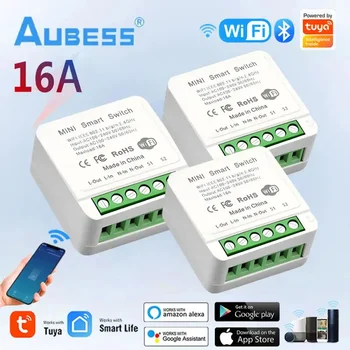 Tuya WiFi Smart Switch Module 16A Wireless DIY Light Switch Support 2 Way Control Smart Life APP Alexa Google Home Voice Control